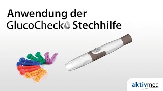 Anwendungsvideo für die GlucoCheck Stechhilfe und GlucoCheck UniversalLanzetten [upl. by Volpe866]