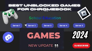 BEST UNBLOCKED GAMES FOR SCHOOL CHROMEBOOK 2024 [upl. by Kajdan]