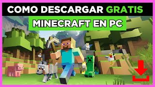 Como Descargar Minecraft En PC Gratis [upl. by Odranar353]