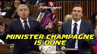 Minister Champagne shows Canadians his narcissistic behavior and His constituency has had ENOUGH [upl. by Grady]