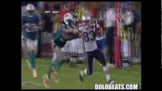 Wes Welker 99 Yard Touchdown Reception vs Dolphins [upl. by Leontina]