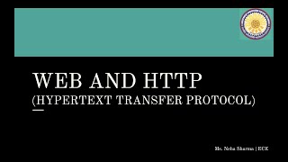 web  HTTP  persistent and nonpersistent HTTP  lec10  computer network  ECE  GECJ  RTU [upl. by Snebur]