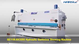 QC11K8X3200 Hydraulic Guillotine Shearing Machine guillotine shear cutter for metal [upl. by Ariew]