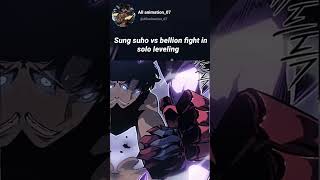 Sung suho vs bellion fight in solo leveling 😈😈😈video viral public viralvideo jinwoo [upl. by Schreibman]