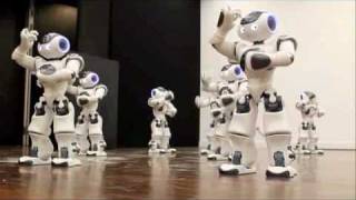 World Premiere 20 Nao Robots Dancing in Synchronized Harmony [upl. by Garrity]