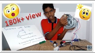 How to connect 4 mfd or 10 mfd capacitor to washing machine dryer motor in Hindi [upl. by Ssecnirp]