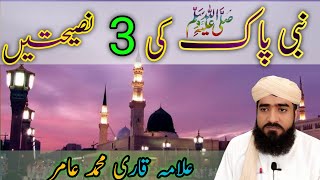 Nabi Pak ki 3 nasihtay bayan  Allama Qari Muhammad Amir [upl. by Atwekk]