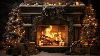 Stay Warm And Cozy This Christmas  Helps Sleep Instantly  Fireplace Burning [upl. by Eimareg]