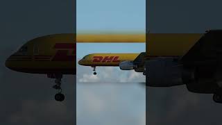 DHL Boeing 757 Landing at Norwich Airport [upl. by Abla]