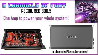 Recoil 5 channel amp Dyno RED18005 Power your whole car audio system with one amplifier [upl. by Loftus]