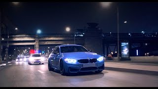 BMW M3 F80 NIGHT DRIFT IN MOSCOW [upl. by Ynalem568]