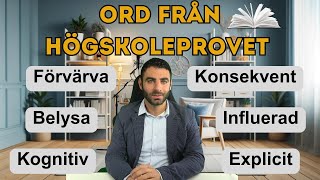 Ord från högskoleprovet – Hur många kan du Svenska [upl. by Sirromad]