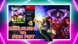 SPRING OF SORROW  ONSLAUGHT DESTROYS IRON FIST IN 3 MINUTES  MARVEL CONTEST OF CHAMPIONS [upl. by Dorlisa]