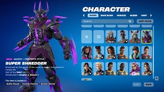 NEW 2820 LEAKED SKINS amp EMOTES Fortnite Shredder Skin TMNT Mini Pass Bundles amp Free Rewards [upl. by Puri]