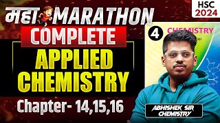 APPLIED CHEMISTRY MAHAMARATHON 141516 MAHAREVISION Class 12 BOARD EXAM 2024 Abhishek Sir ASC [upl. by Zubkoff]