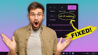 Fix WiFi Missing Problem on Windows 1110 [upl. by Atinuhs]