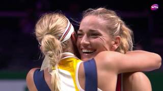 2017 WTA Finals Doubles Final  BabosHlavackova vs BertensLarsson  WTA Highlights [upl. by Zohar]