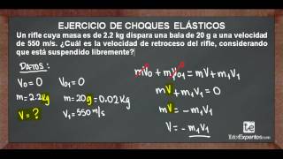 Ejercicio de Choques Elásticos No 3 [upl. by Berck483]