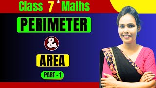 Perimeter amp Area Class 7 Maths  Part  1 [upl. by Otit]