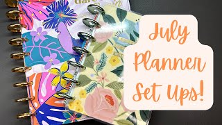 2024 MidYear Planner Set Ups  Classic Vertical Happy Planner amp Mini Happy Planner [upl. by Itnuahsa]