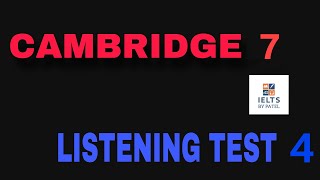 CAMBRIDGE 7 LISTENING TEST 4 WITH ANSWERS ll HOMESTAY APPLICATION [upl. by Aerdnu]