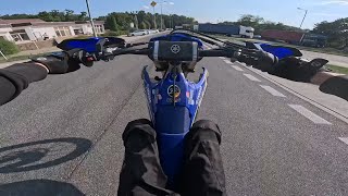 wheelies amp dirtbikes on highwayI yzf amp rmz I [upl. by Aleahs]