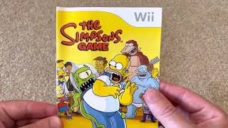 The Simpsons Game Nintendo Wii Unboxing [upl. by Willms]