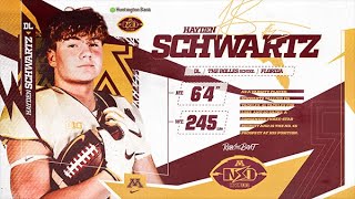 Hayden Schwartz Highlights Gopher Football HYPRR22 Signing Day [upl. by Thornton]