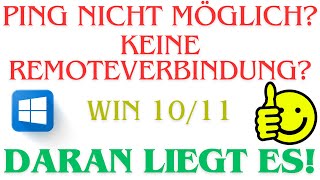 WindowsPC Ping und Remoteverbindung einrichten  SchrittfürSchritt Anleitung [upl. by Jarita]