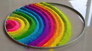 24 Satisfying video  Vat purnima Rangoli Design  Rangoli for Festival  Sand art [upl. by Duky]