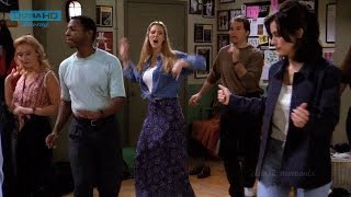 Friends HD videos Monicas crazy charming and inspiring dance with Phoebe and Rachel [upl. by Markowitz]