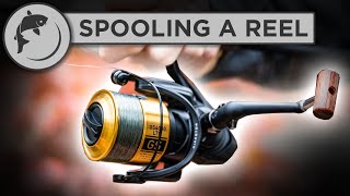 How To Spool A Fishing Reel  put line on your reel [upl. by Tnilc]