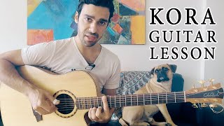 How to play Percussive Guitar in Kora Verse on Acoustic Guitar [upl. by Lewej11]