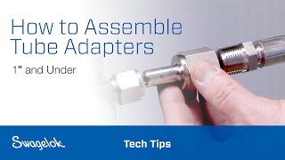 How to Assemble Tube Adapters 1″ and Under  Tech Tips  Swagelok 2020 [upl. by Adeehsar]