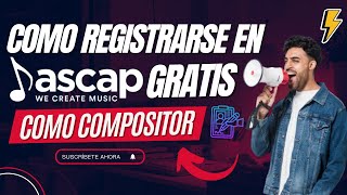 Como registrarse en ASCAP 2024 [upl. by Eivad]