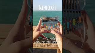 Minecraft song on kalimba Easy tabs tutorial on kalimba kalimbalovermusic [upl. by Ynohtnakram]