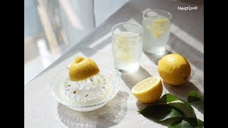 레몬 세척법 amp 레몬수 만들기HOW TO WASH LEMON amp MAKE LEMON WATER by handycook [upl. by Yenruoj]