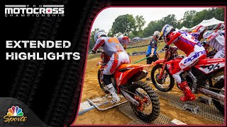 Pro Motocross 2024 EXTENDED HIGHLIGHTS Round 10 Budds Creek  81724  Motorsports on NBC [upl. by Nimajaneb]