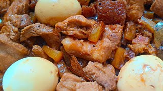 Pork Adobo with Pineapple and EggAdobong Baboy na may Pinya at Itlog [upl. by Wight]