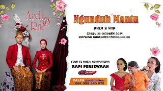 LIVE NGUNDUH MANTU ARDI amp RIA  RAPI PERSEWAAN  FOUR TE MUSIK  DOPLANG GIRIKARTO [upl. by Sane]