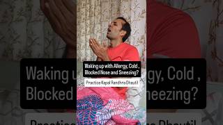 Stop Morning Cold amp Allergy Today Do this nasalcongestion yoga cleansing health diy healing [upl. by Htebasyle325]