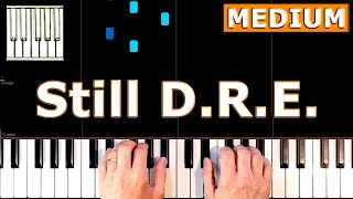 Dr Dre  Still DRE  Piano Tutorial Easy [upl. by Leyla]