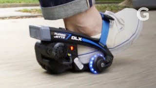 We Tested Some Real Life Rocket Shoes  Razor Turbo Jetts Review  Gizmodo [upl. by Partridge]