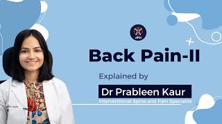 Dr Prableen Kaur Back PainII [upl. by Aisetal]