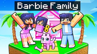 Having a BARBIE FAMILY in Minecraft [upl. by Mecke]