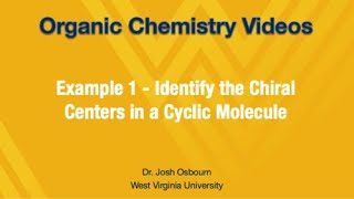 5102  Example 1  Identify the Chiral Centers in a Cyclic Molecule [upl. by Attenohs]