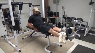 Dumbbell Leg Extensions for Quad Isolation and Contraction [upl. by Dnalsor212]