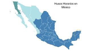 Husos horarios para México [upl. by Eitac]