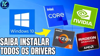 PASSO A PASSO COMO INSTALAR TODOS OS DRIVERS DO PC NO W10 [upl. by Atteynot909]