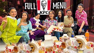 WE ORDERED ENTIRE MENU OF KFC ♥️  Order Taker Bhi Pareshan 😅  Mama Ko Gussa Agya 😂 [upl. by Rockwood]